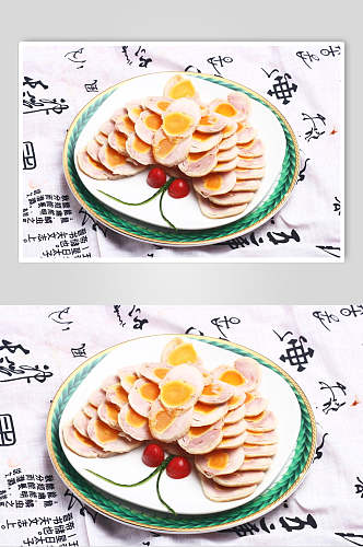 蛋黄鸡卷餐饮高清图片