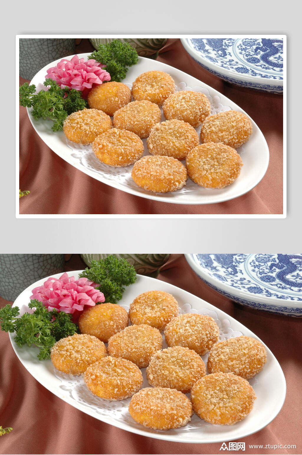 风味南瓜饼例食物图片素材