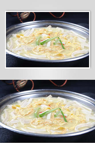极品海鲜豆腐汤高清图片