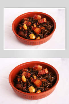 干豆角红烧肉食物图片
