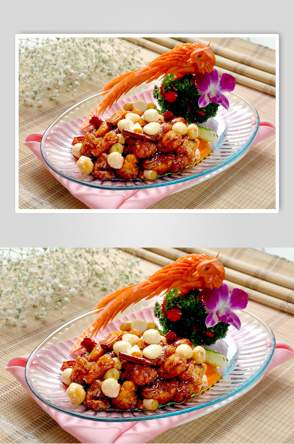 宫保九肚鱼食物图片素材