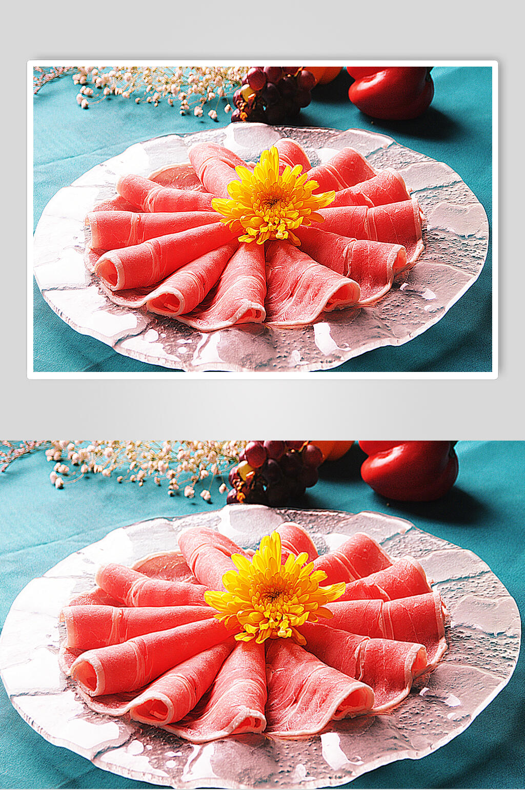 银钻肥牛食物摄影图片素材