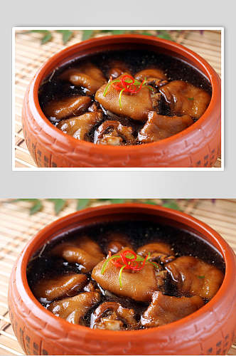 紫砂煨猪手餐饮食品图片