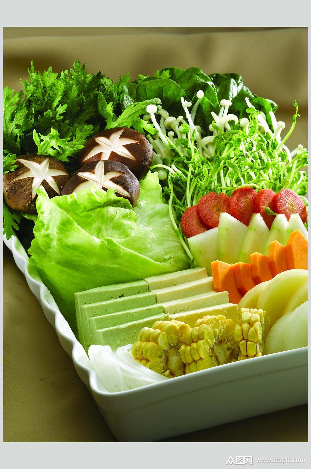 美味什锦拼盘食物摄影图片