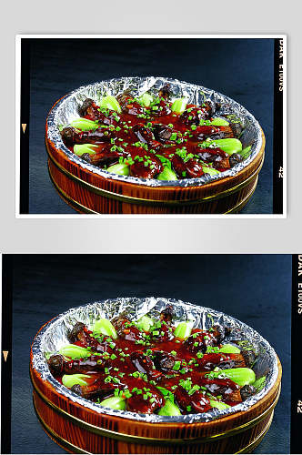 烧汁迷你茄餐饮食物图片