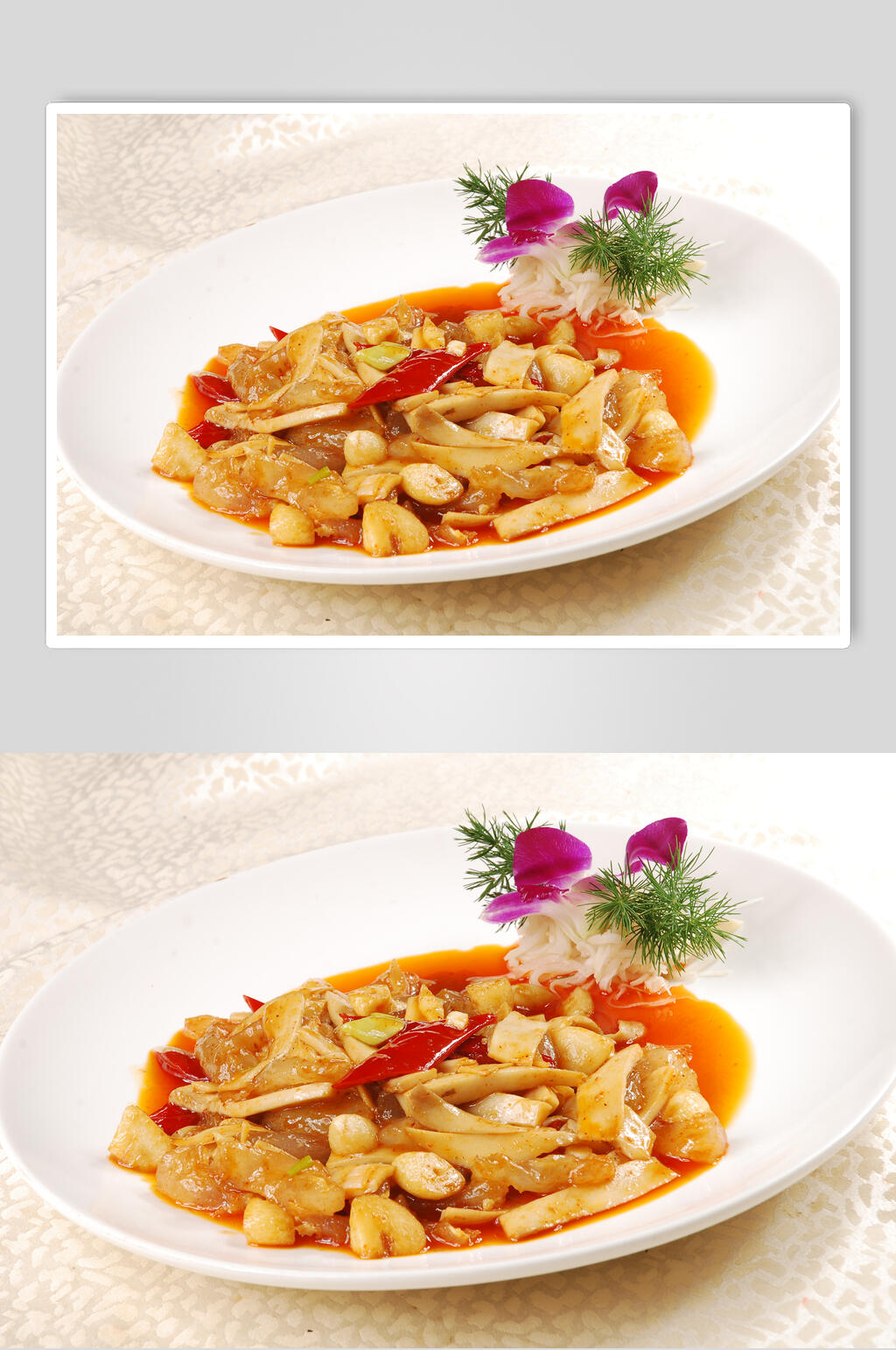 大蒜烧蹄筋食品图片素材