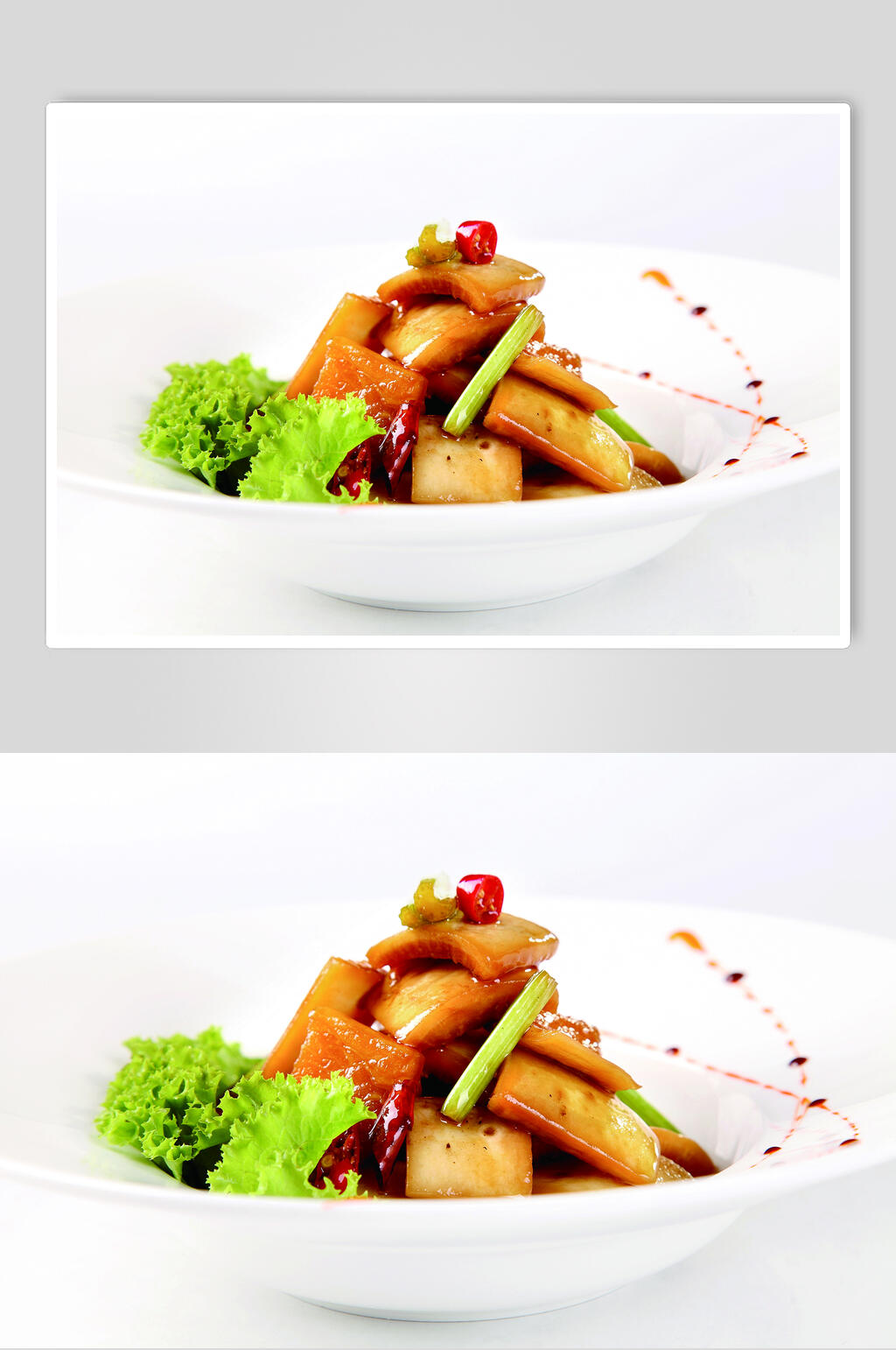 腌萝卜皮食物高清图片素材