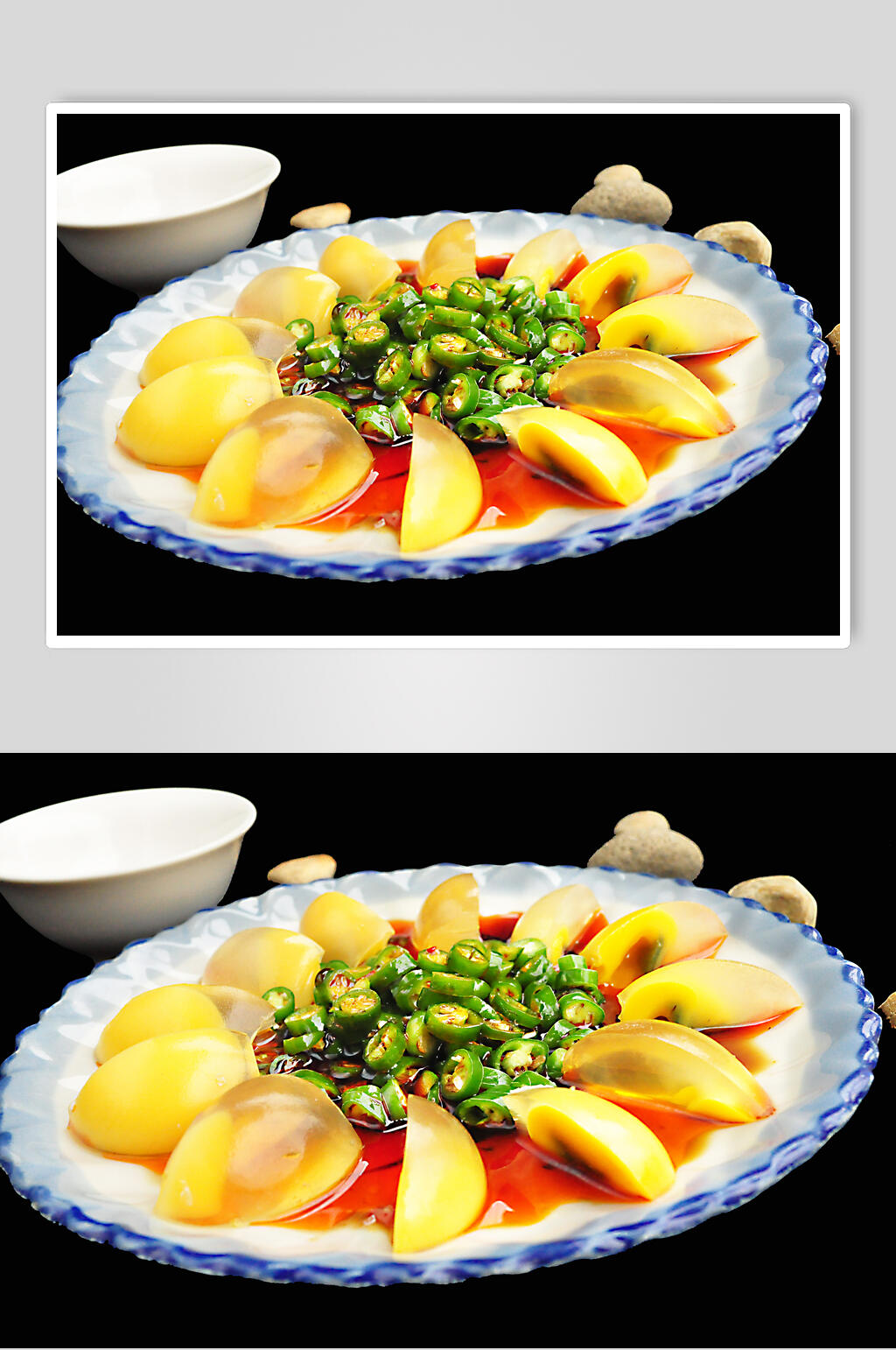 皮蛋青椒皮蛋食品图片素材