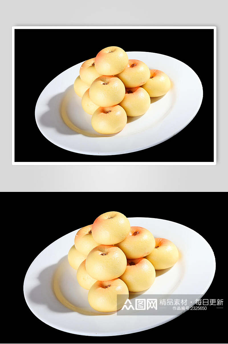 奶香苹果食品摄影图片素材