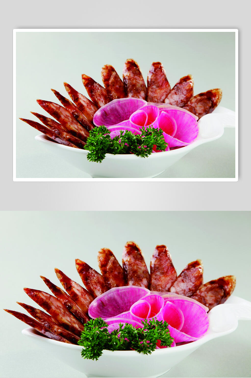 天府腊肠食物高清图片素材