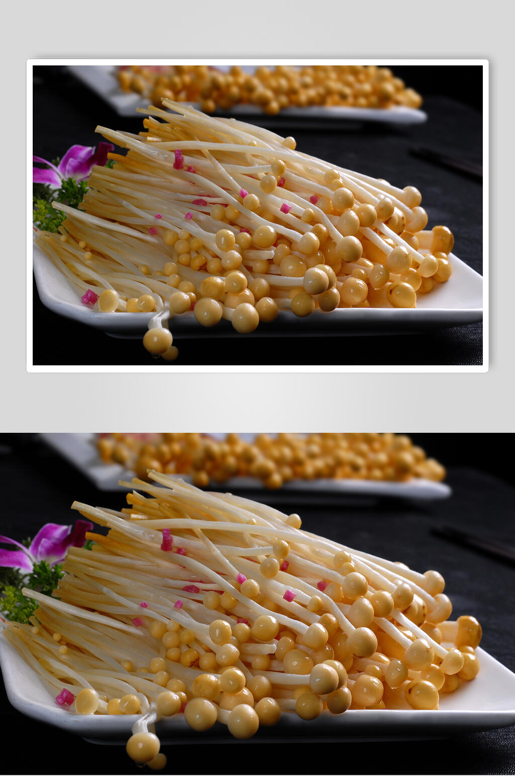 鲜香菌类金针菇食品图片素材