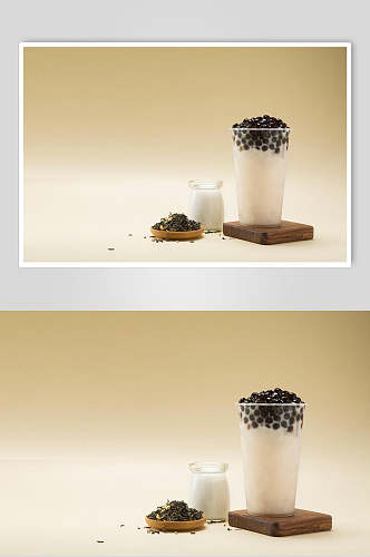 珍珠清凉饮品水果茶图片