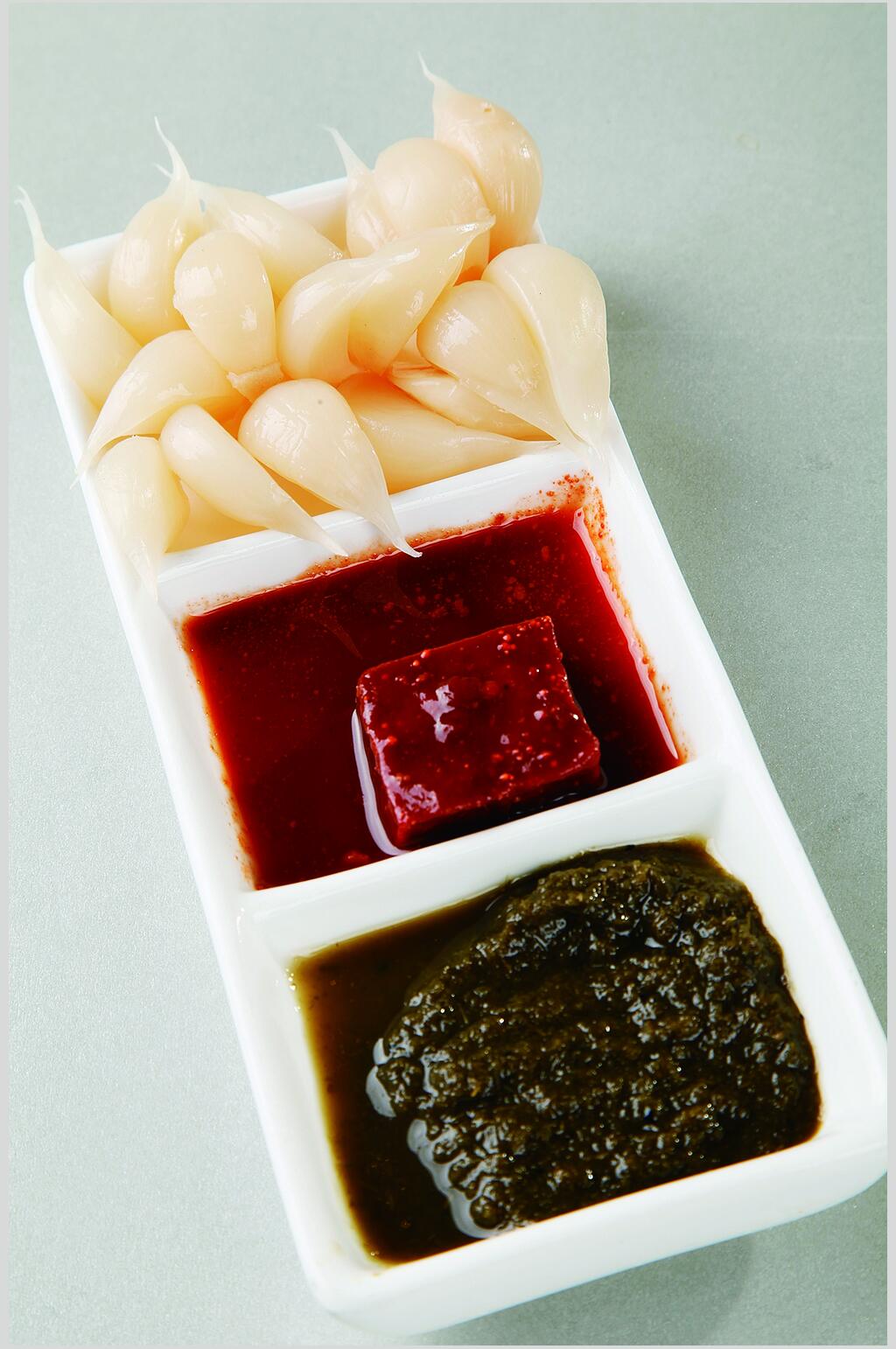 韭花糖蒜腐乳美食图片素材