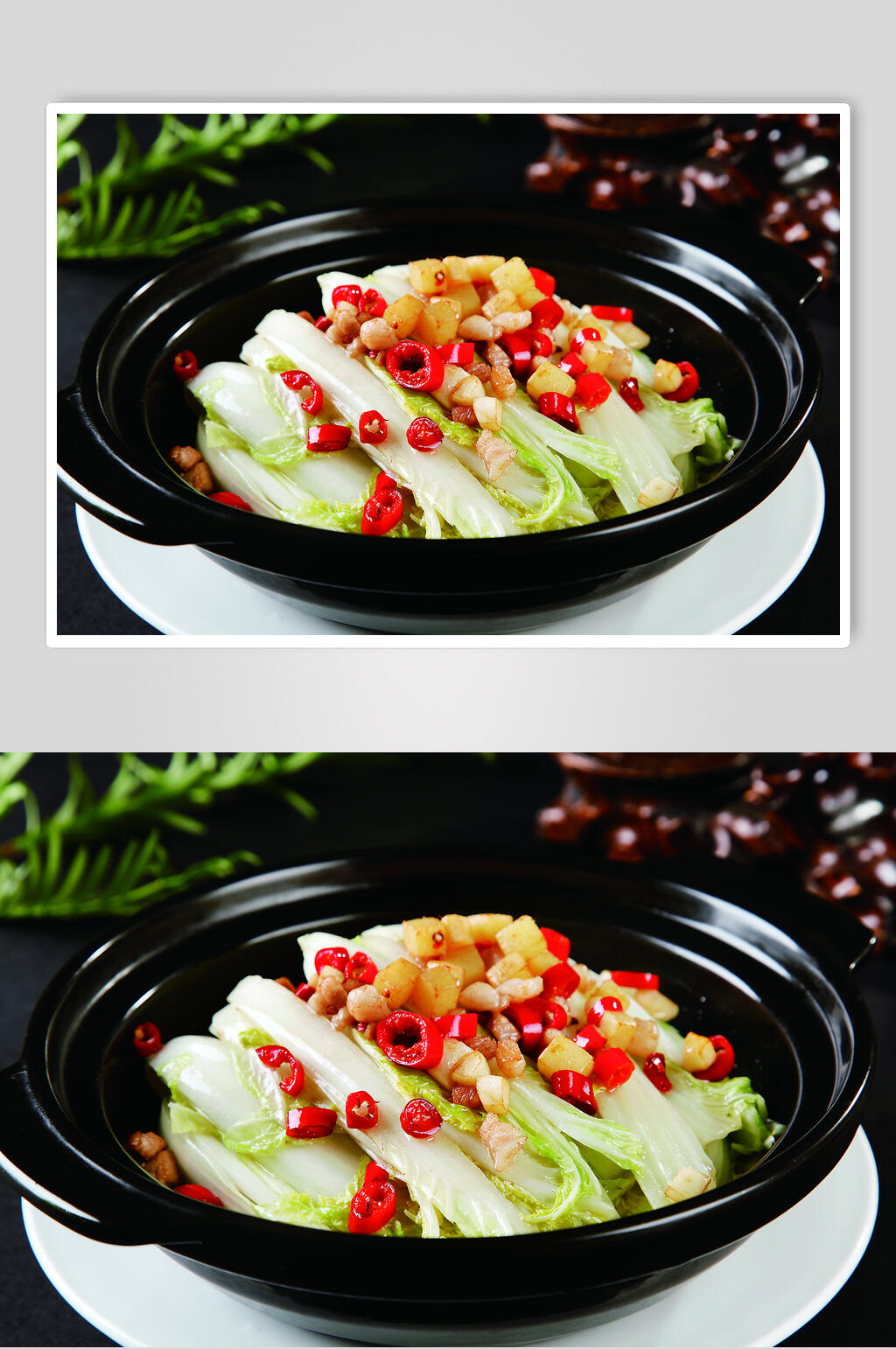 香辣美味干锅娃娃菜食品图片素材