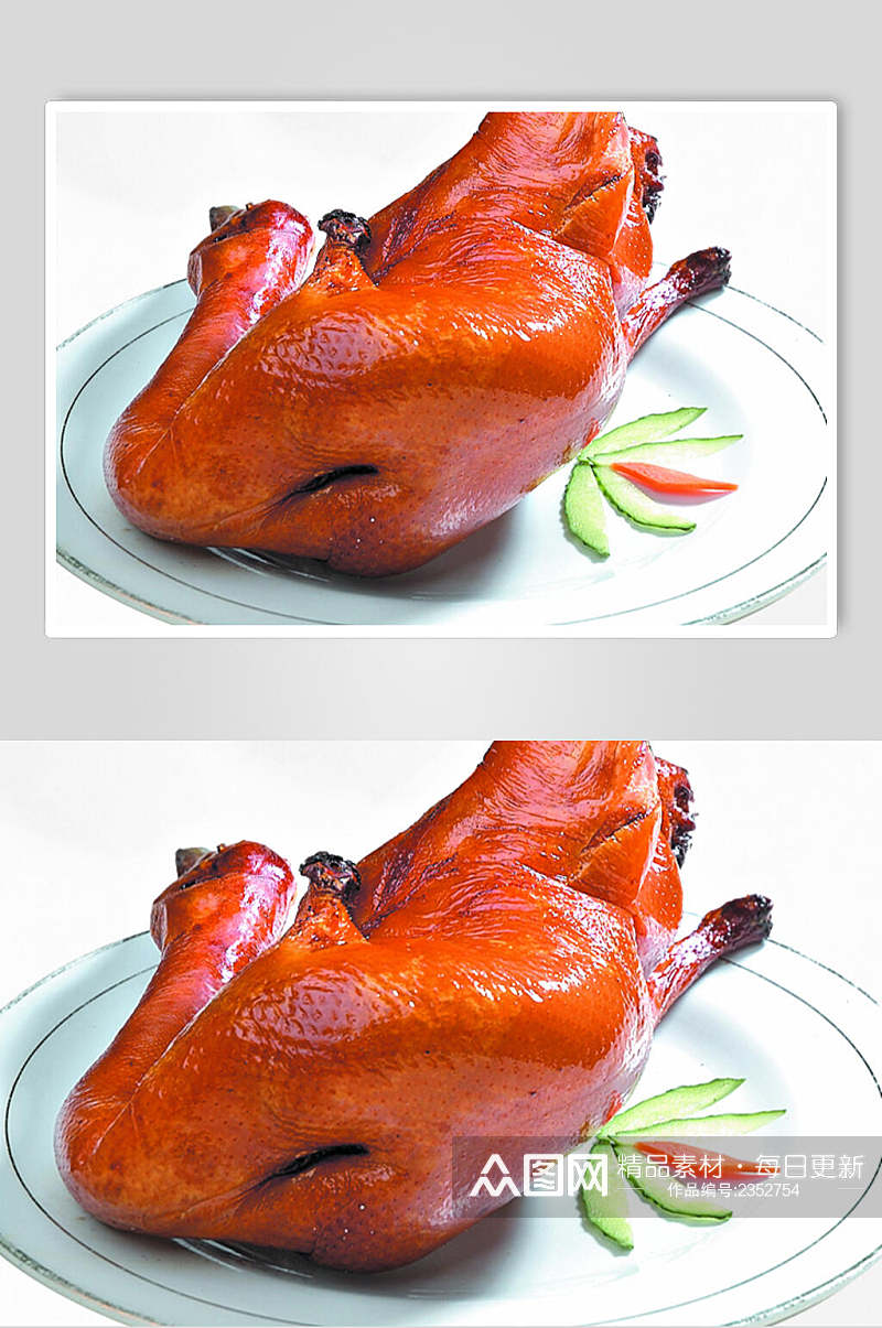 脆皮鸭烤鸭食物高清图片素材