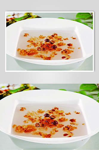 新鲜红枣桃胶汤餐饮图片