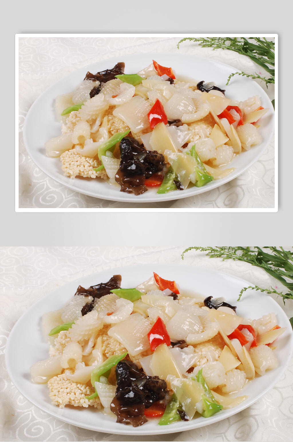 锅巴鲜鱿高清图片素材