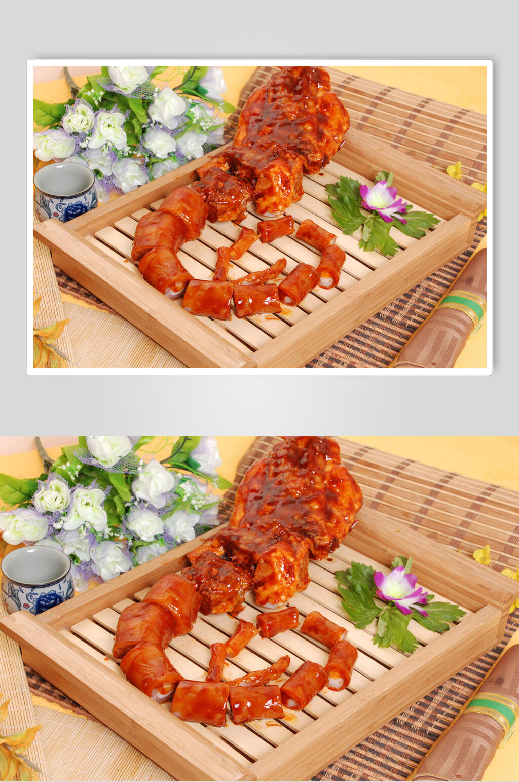 盘龙牛尾食物高清图片素材