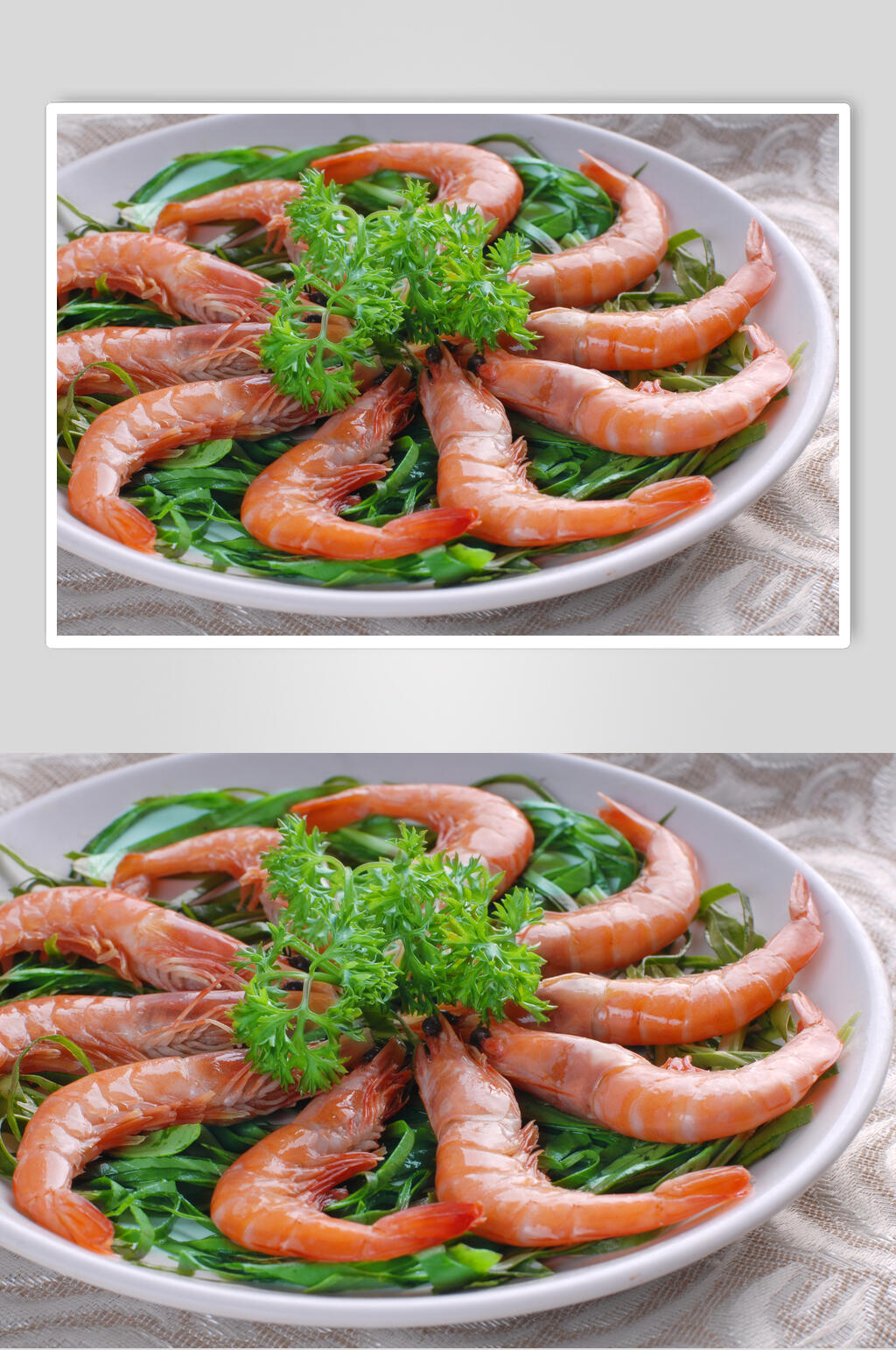 荤菜精品对虾美食图片素材