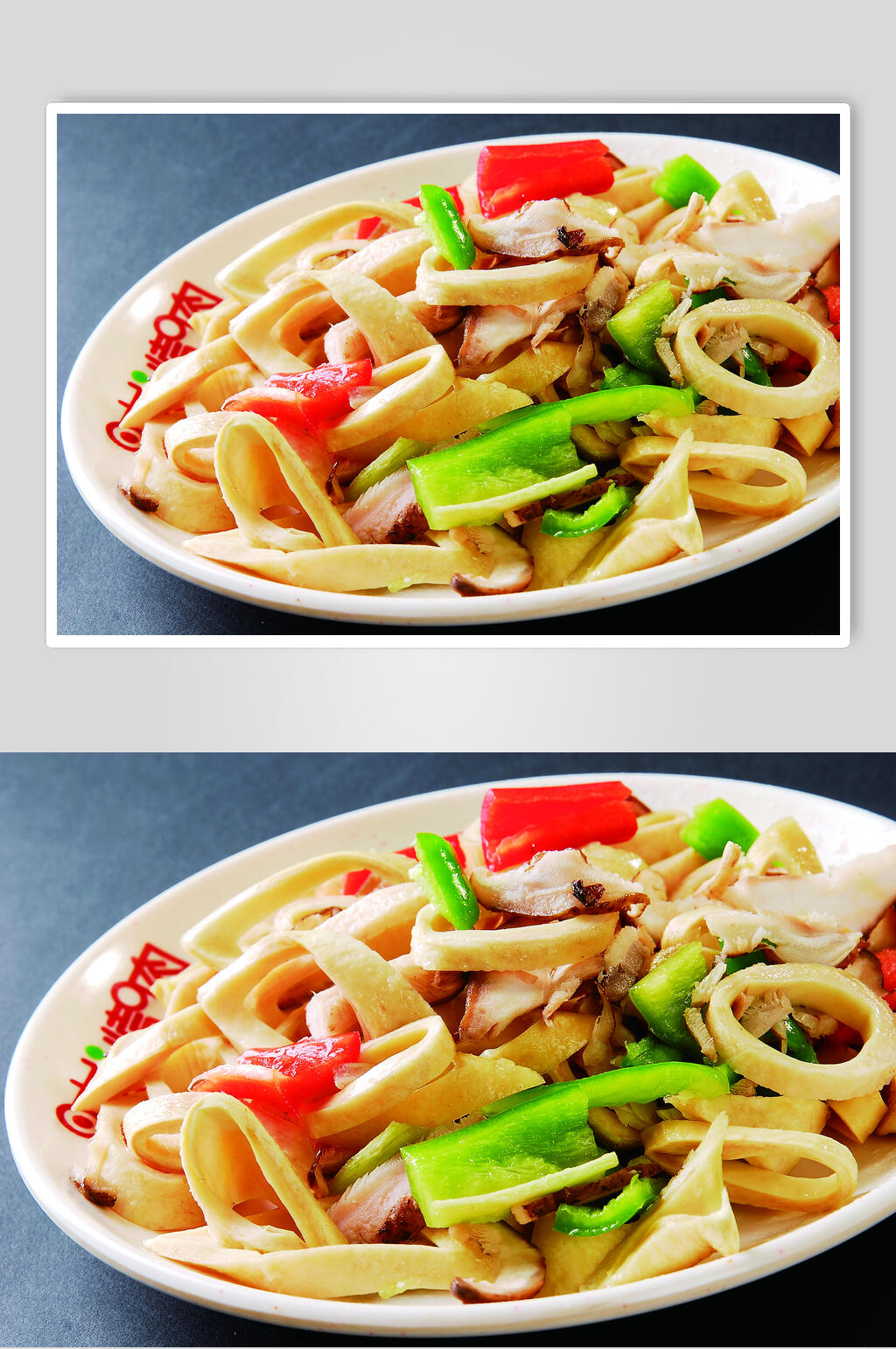 韩式牛心管食物摄影图片素材