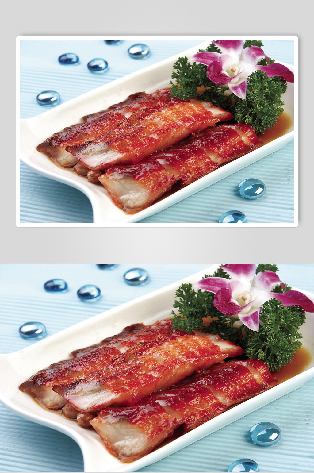 烧腊密汁叉烧食物高清图片素材