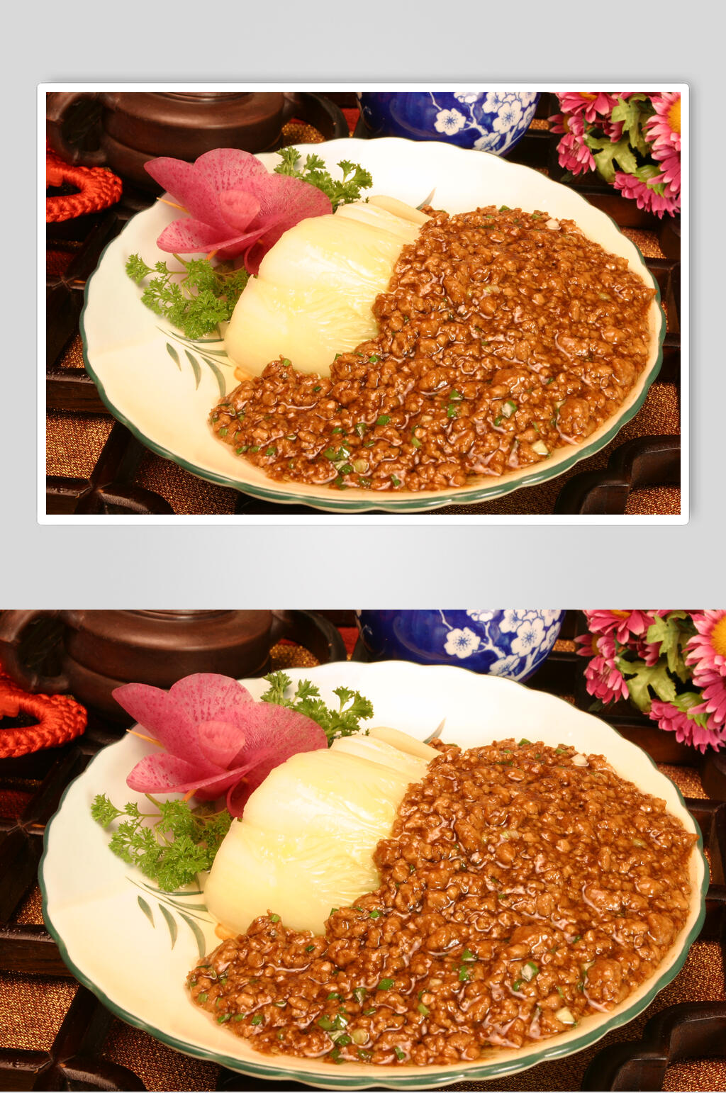 肉沫家常菜高清图片素材
