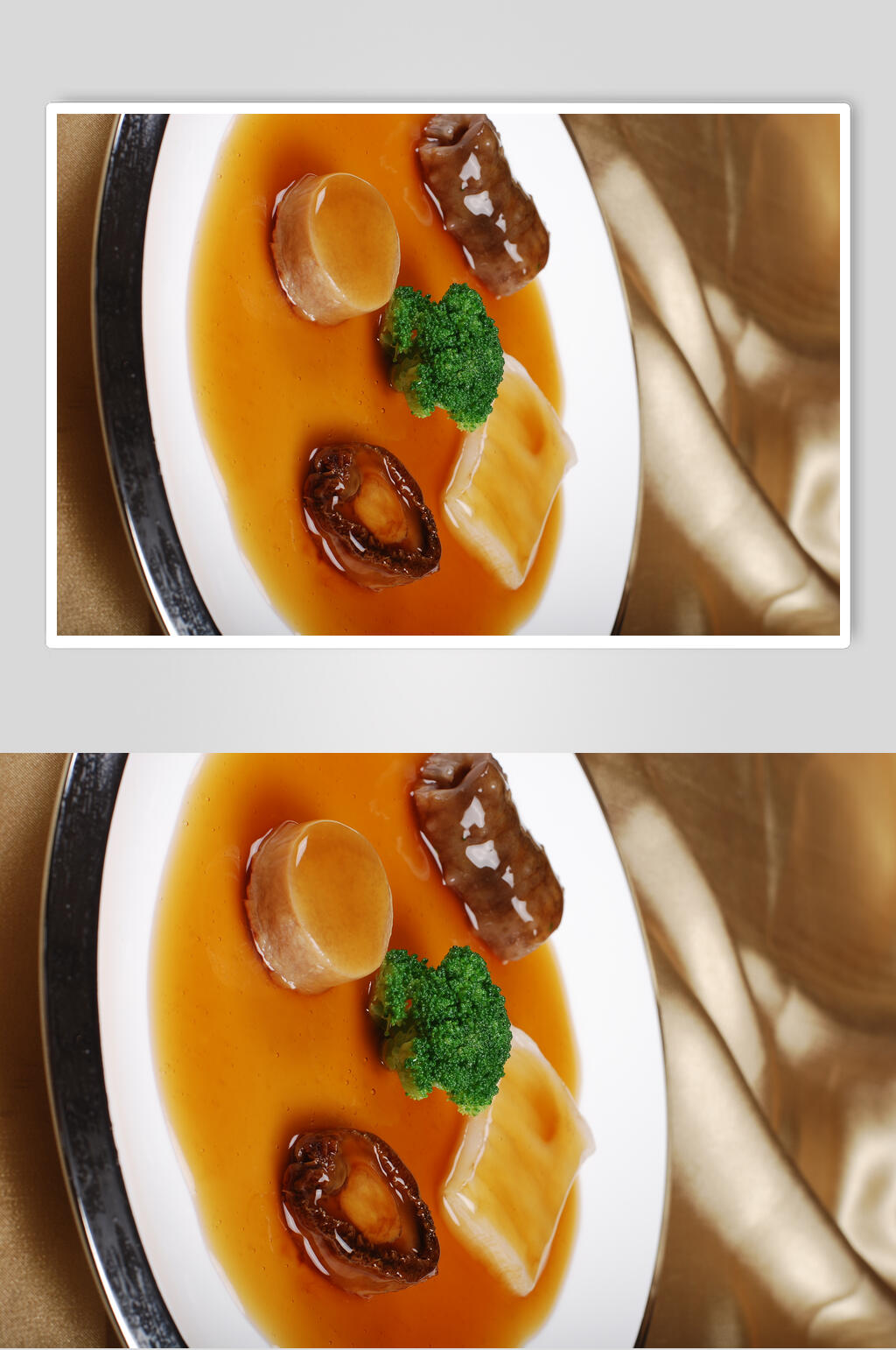 鲍汁扣四宝食品高清图片素材