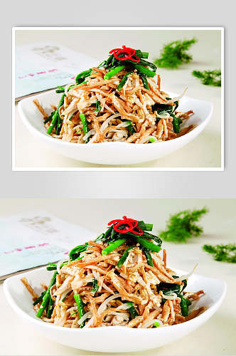 三丝油豆腐餐饮食品图片