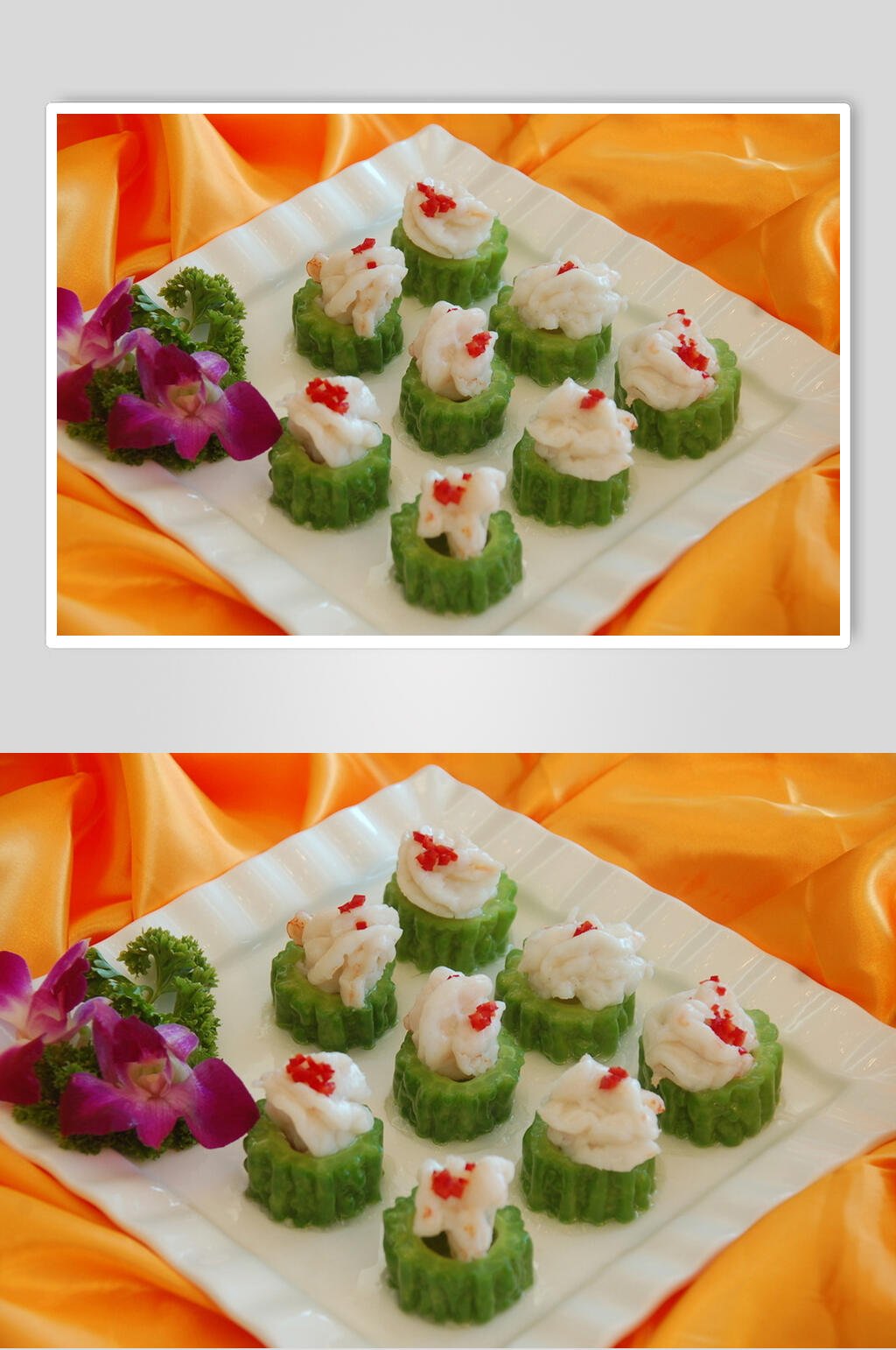 苦瓜虾滑餐饮食品图片素材