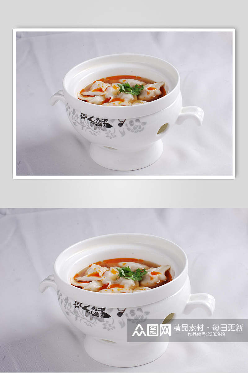 酸汤鲍鱼水饺餐饮食物图片素材