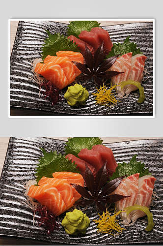 高端海鲜刺身拼盘食品高清图片