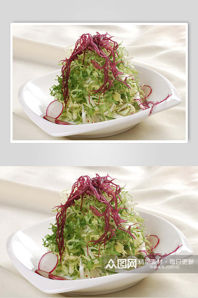 炝拌苦菊餐饮食物图片素材