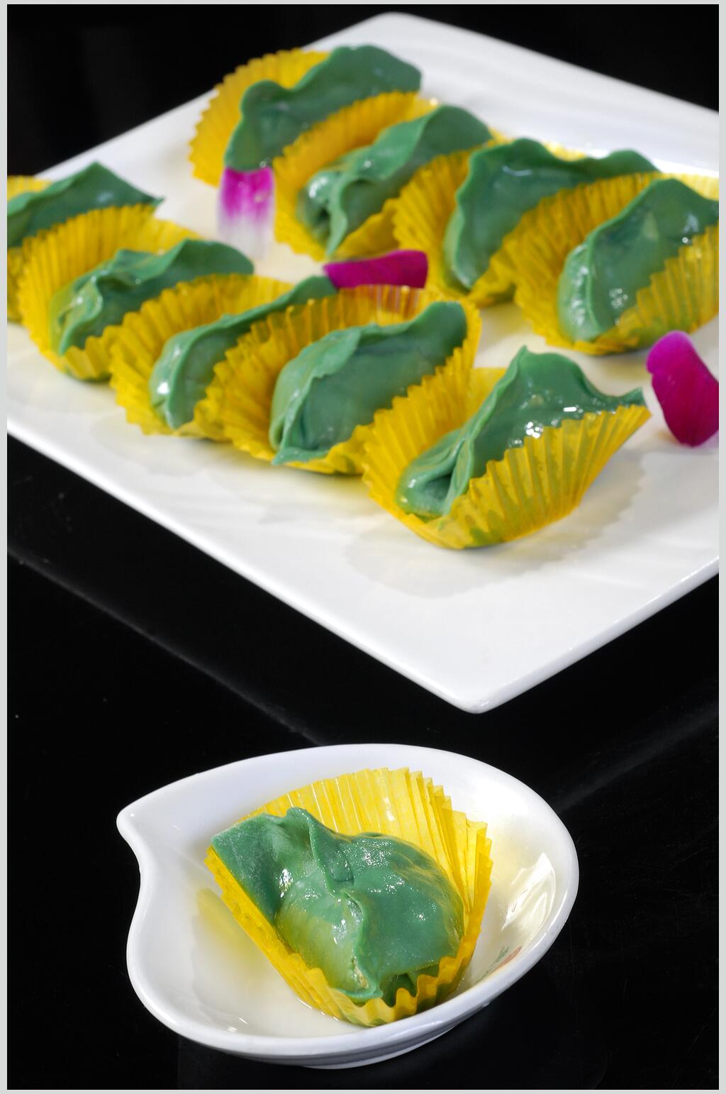 螺旋藻水饺食品图片素材