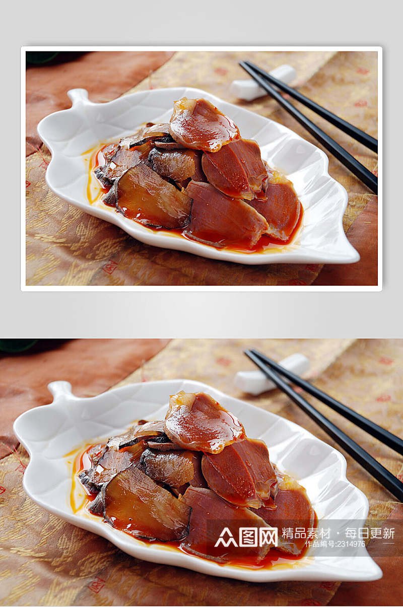 腌洋姜拌鹅胗食品图片素材