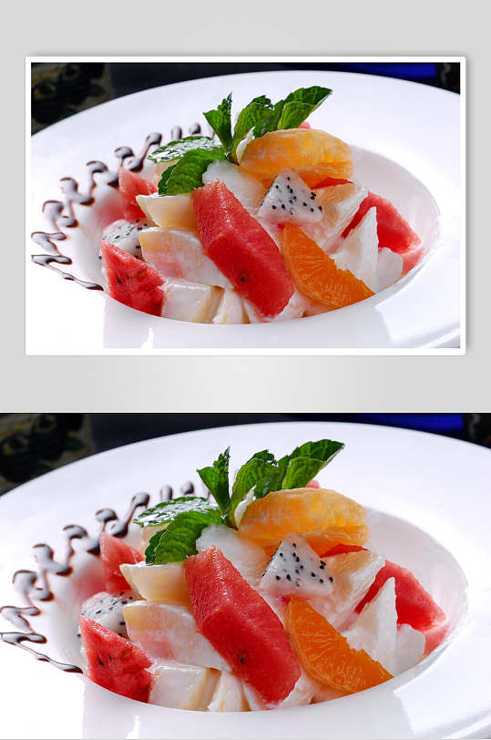 沙拉季节夏令水果沙拉美食图片