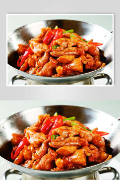 湘式茶花鸡食物摄影图片