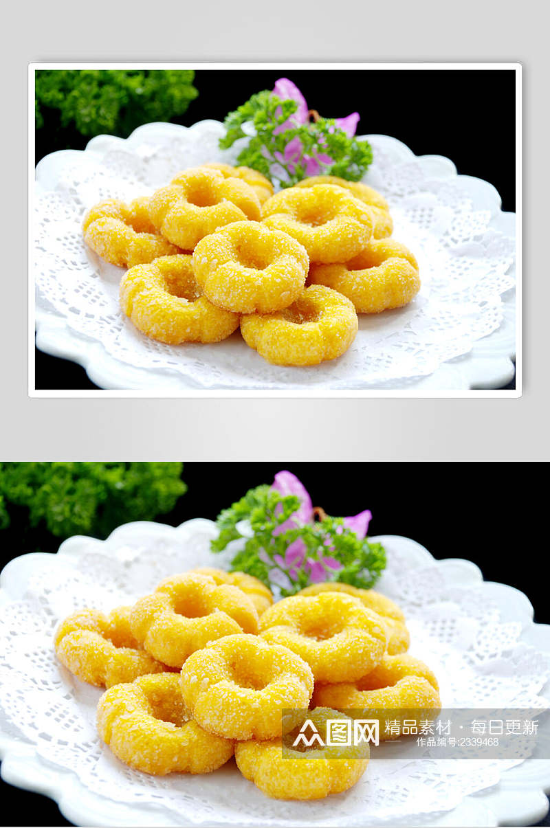 金黄南瓜饼食品高清图片素材