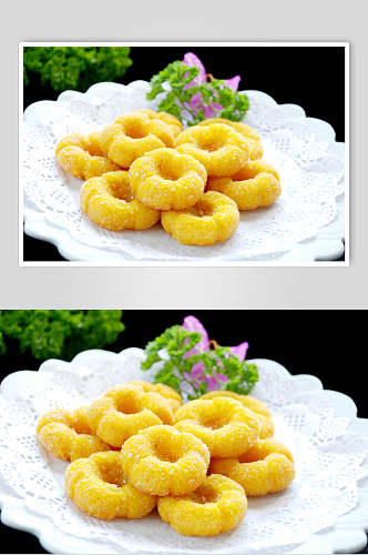 金黄南瓜饼食品高清图片