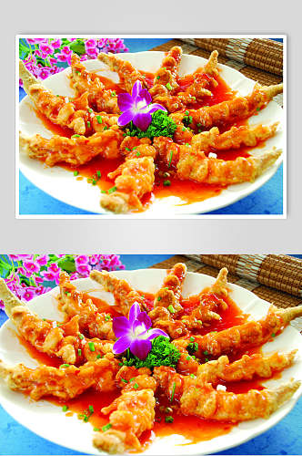 泰汁三宝鱼食物高清图片