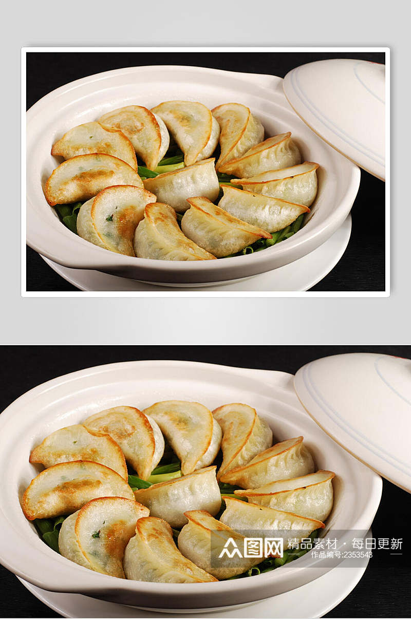 经典美食饺子食品高清图片素材