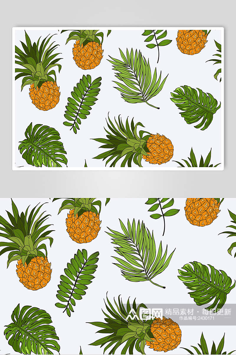 简洁植物水果花卉图案背景素材素材