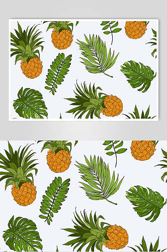 简洁植物水果花卉图案背景素材