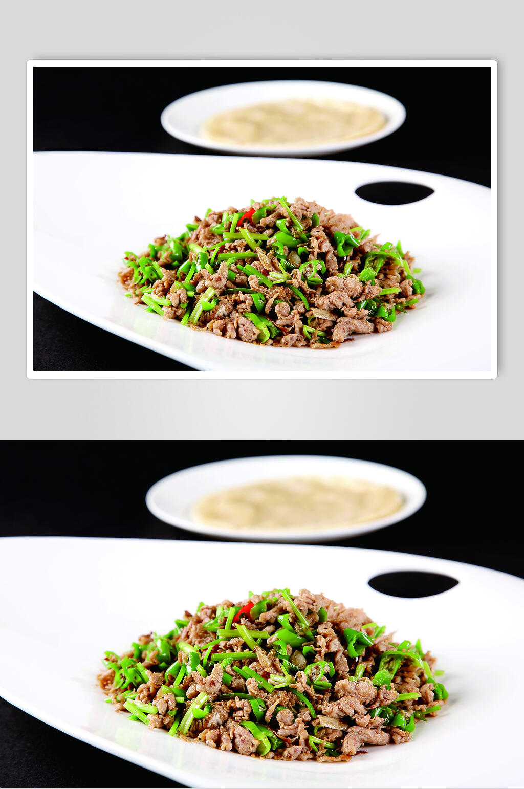 梅豆炒虾酱饮高清图片素材