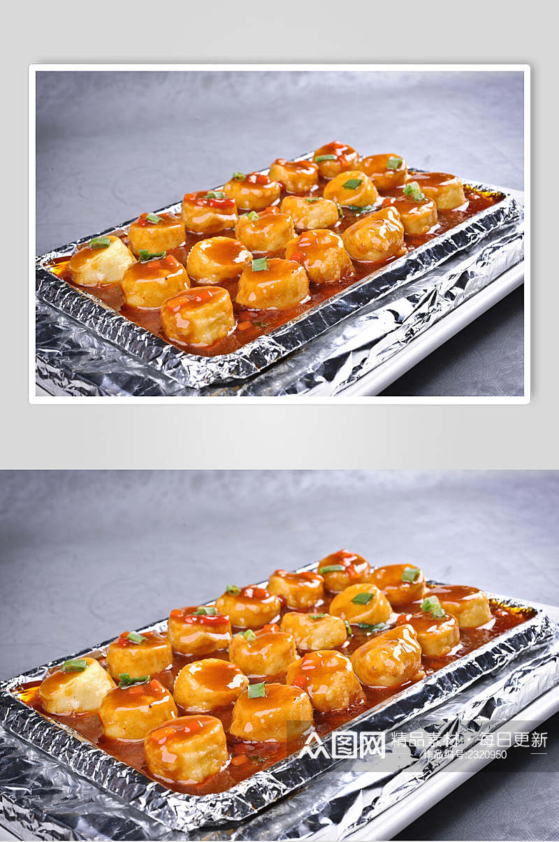 铁板日本豆腐餐饮摄影图片素材