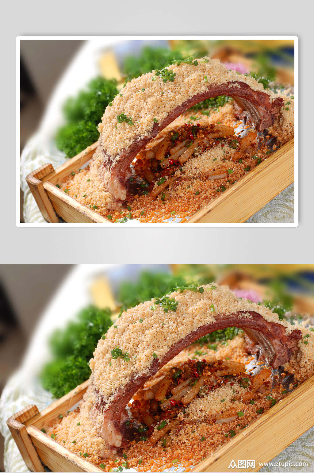 招牌美味风沙大排食物图片