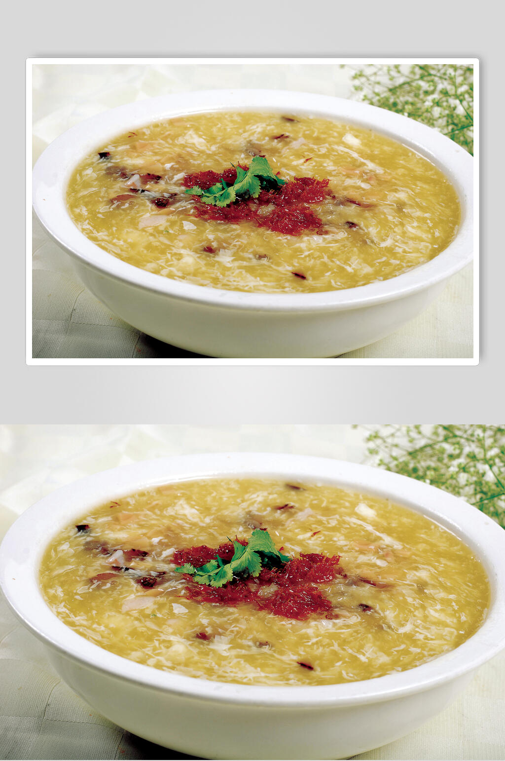 鸡茸粟米羹元窝美食图片素材