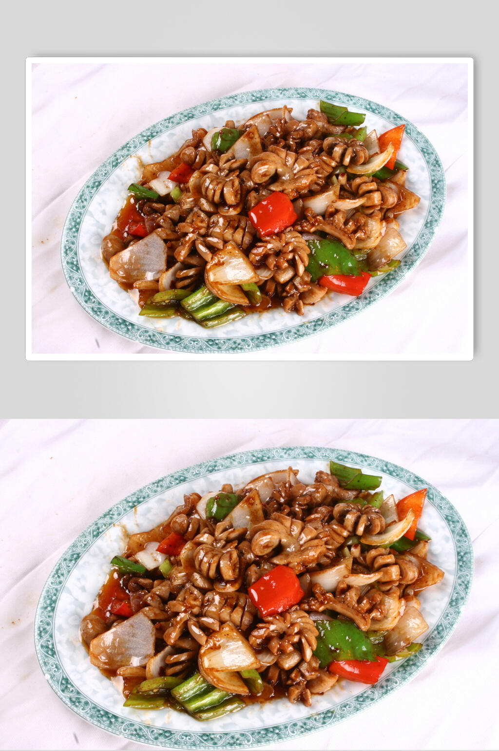 酱爆生肠食物高清图片素材