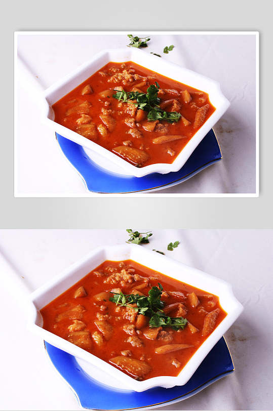 香茄炖酥肉餐饮摄影图片