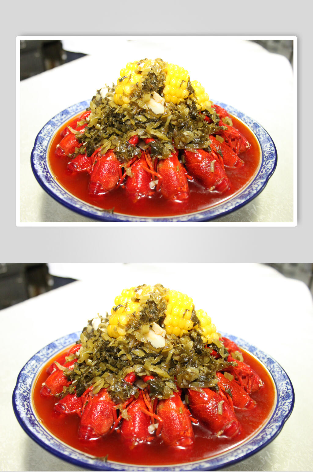 酸菜麻辣小龙虾食物高清图片素材