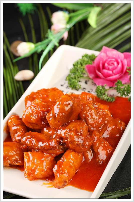 香浓糖醋排骨食品图片